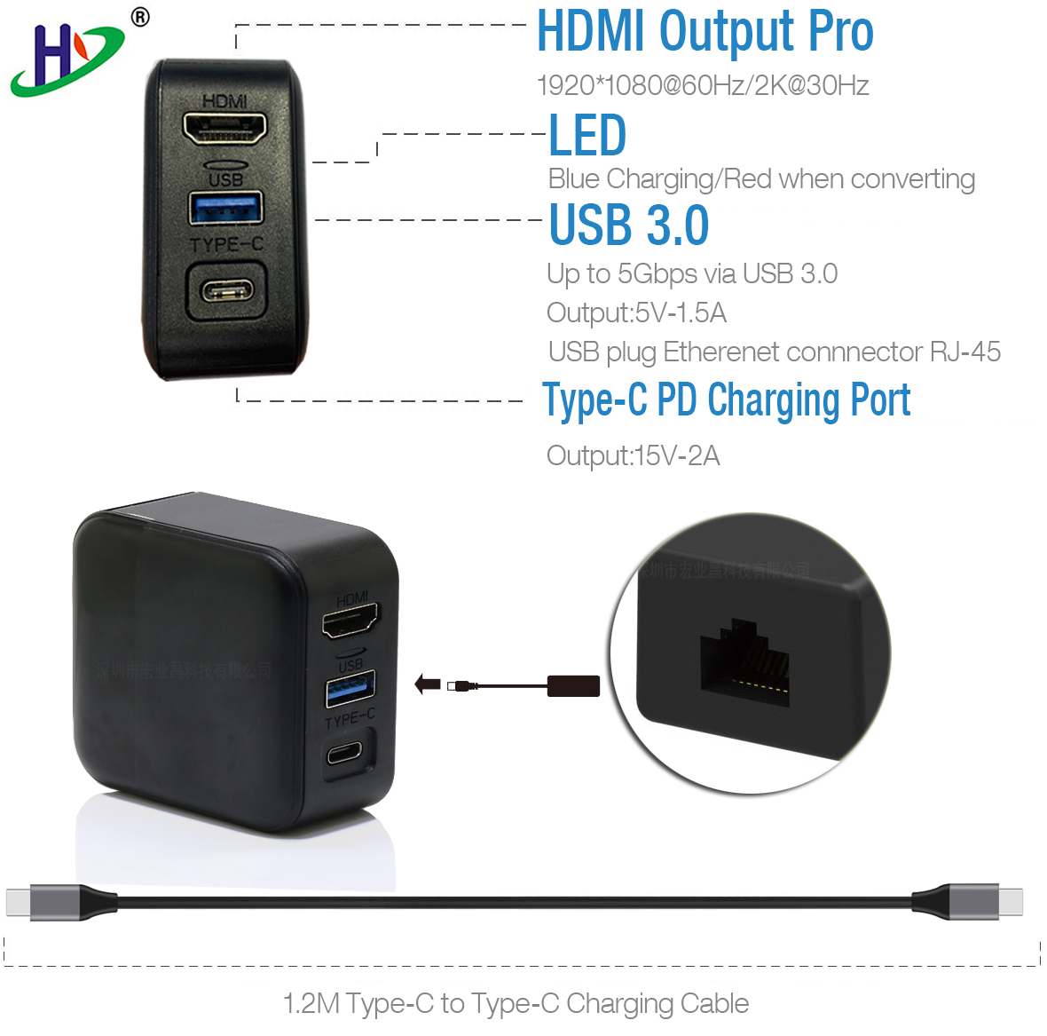 Switch AC Adapter and TV Dock Combination